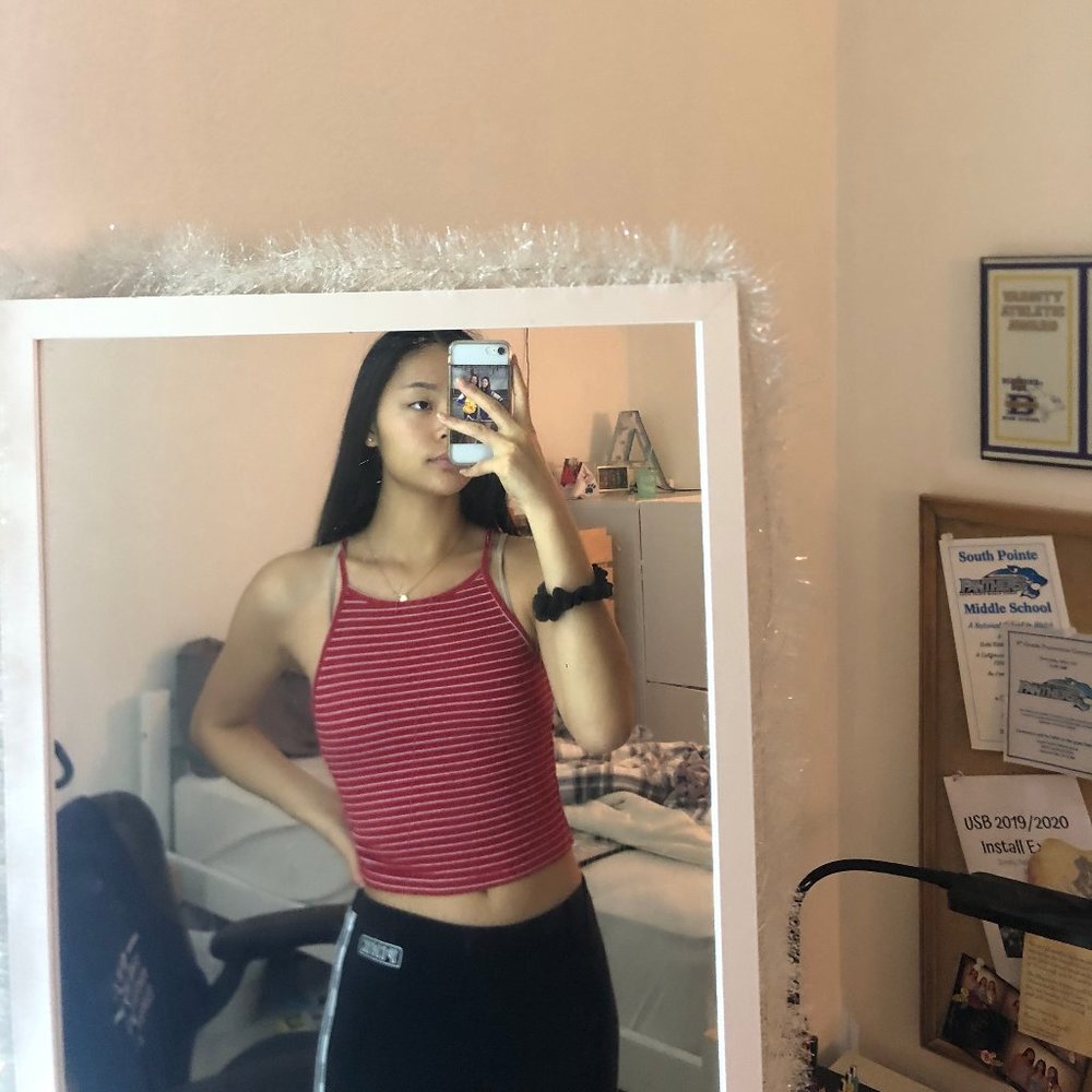 Brandy Melville striped tan
